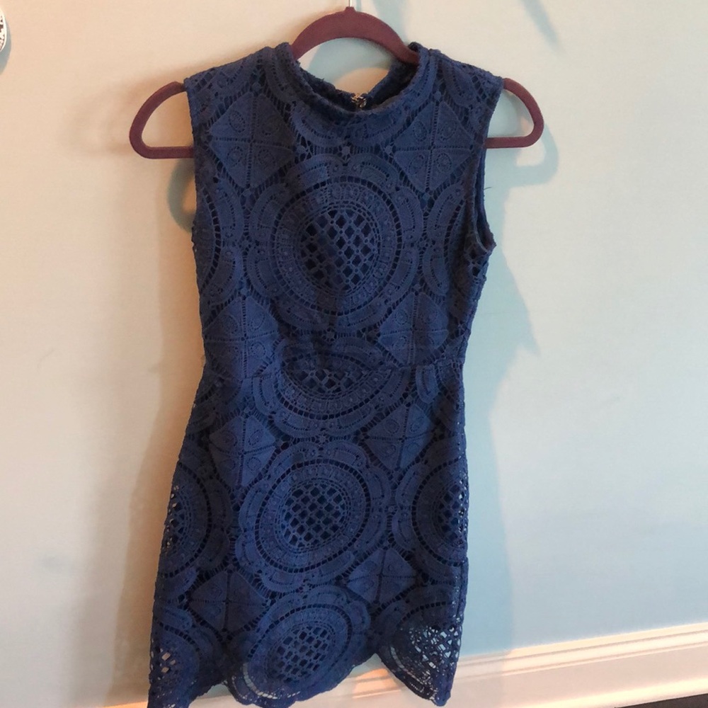 Blue cocktail dress